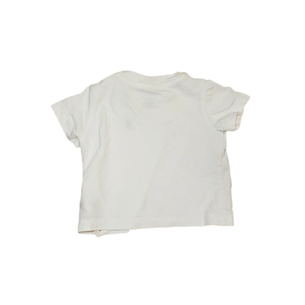 Ralph Lauren 3m Baby White Short Sleeve Polo Logo Tee Shirt